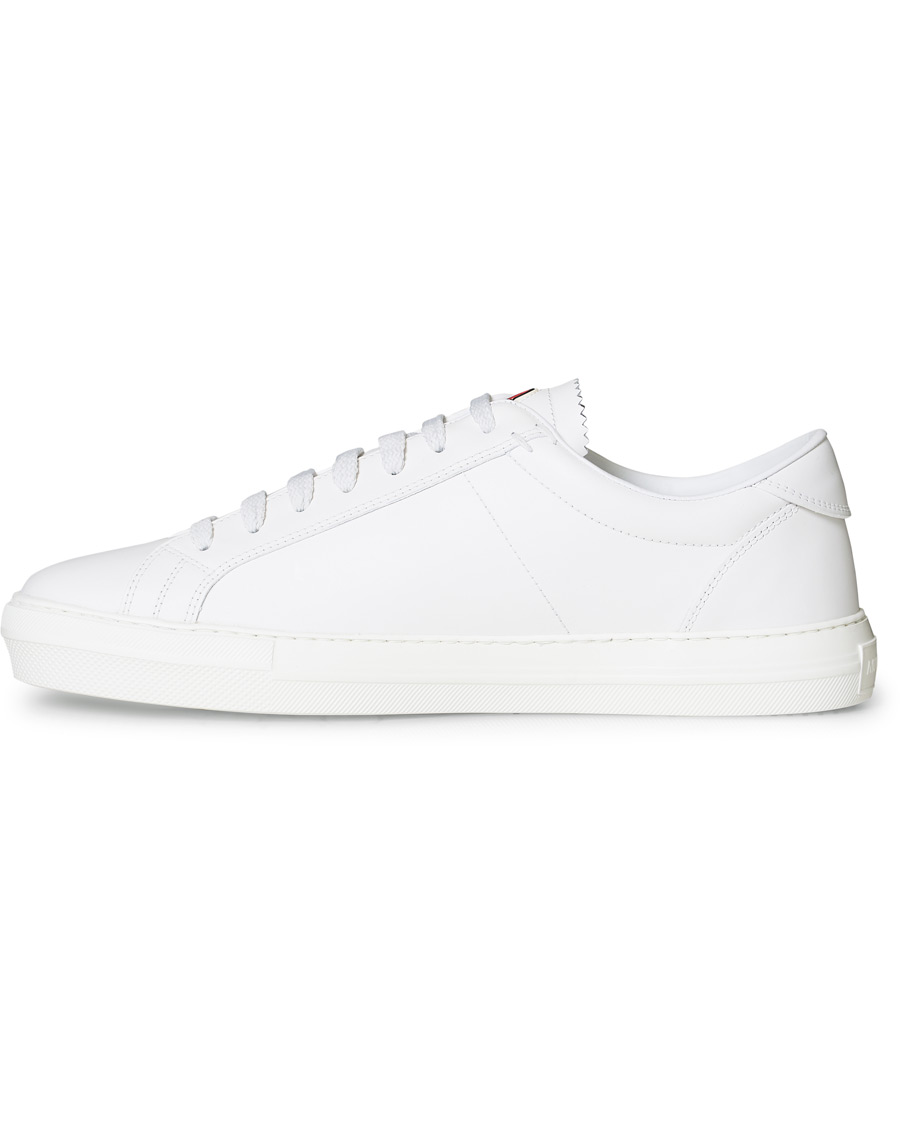 Uomini | Moncler New Monaco Sneaker White Calf | Moncler | New Monaco Sneaker White Calf