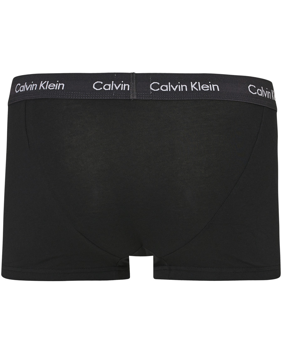 Uomini | Biancheria intima | Calvin Klein | Cotton Stretch 3-Pack Low Rise Trunk Black/Coral/Grey