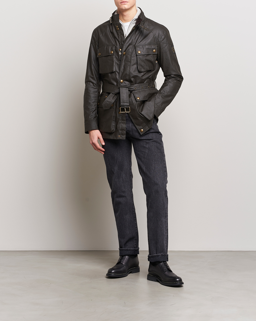 Uomini | Giacche | Belstaff | Trialmaster Waxed Jacket Faded Olive