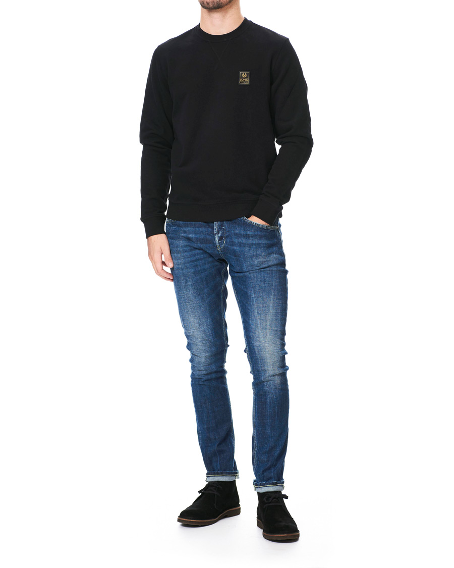 Uomini | Maglieria | Belstaff | Long Way Up Crew Neck Sweatshirt Black