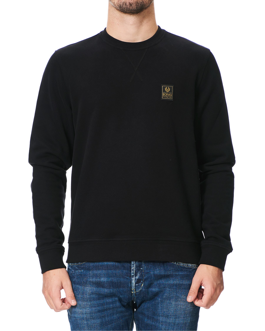Uomini | Maglieria | Belstaff | Long Way Up Crew Neck Sweatshirt Black
