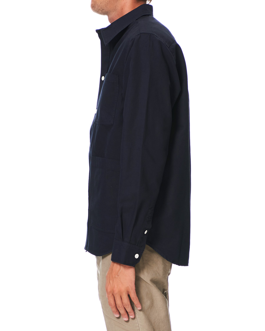 Uomini | Camicie | Norse Projects | Thorsten Canvas Overshirt Dark Navy