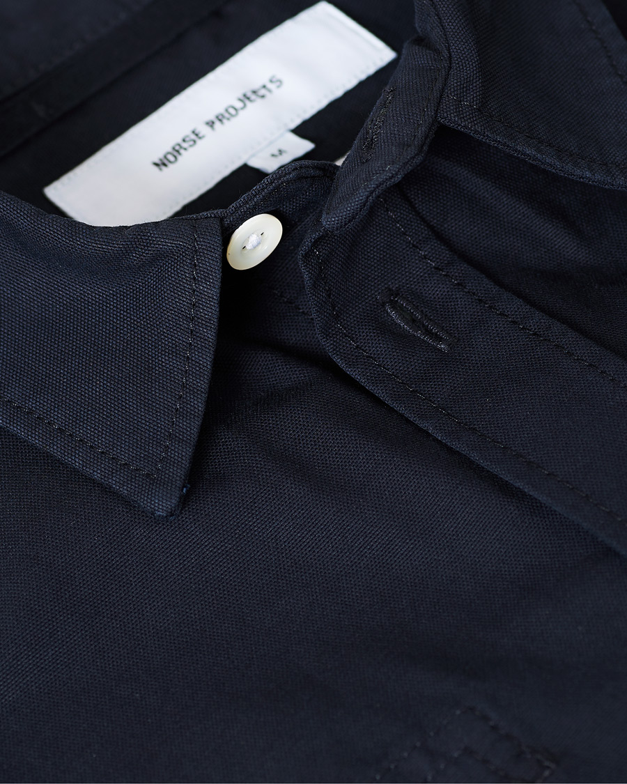 Uomini | Camicie | Norse Projects | Thorsten Canvas Overshirt Dark Navy