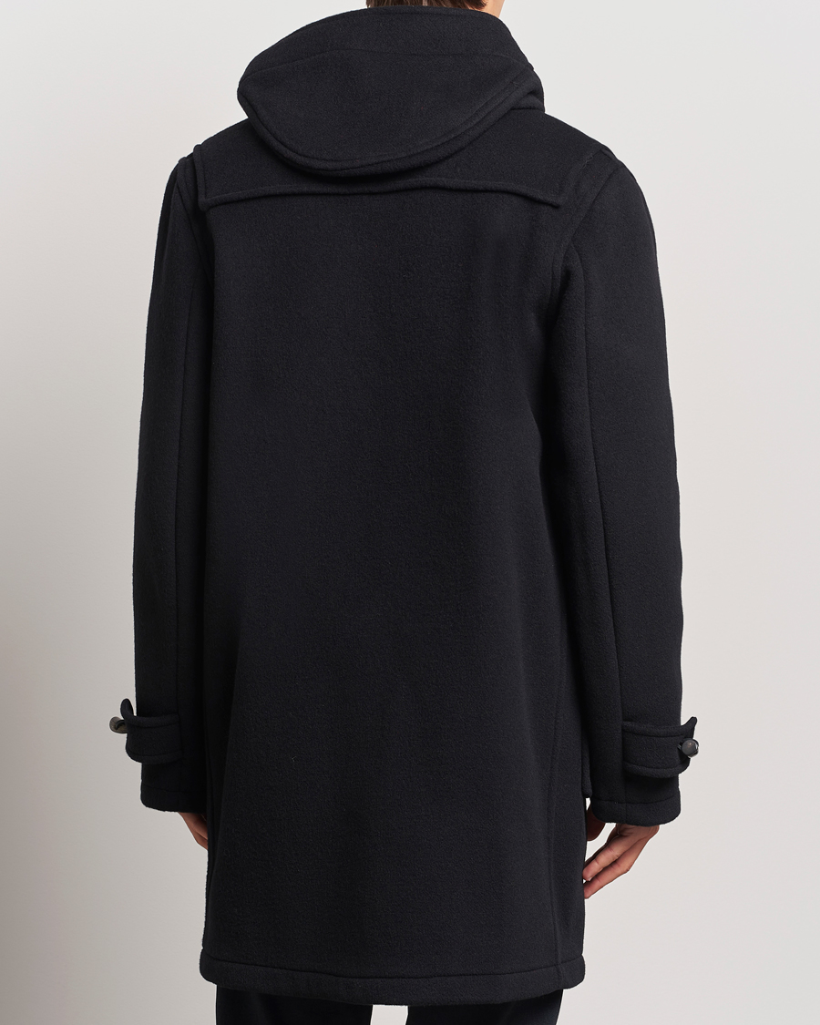 Uomini | Giacche | Gloverall | Morris Duffle Coat Black/Royal Stewart