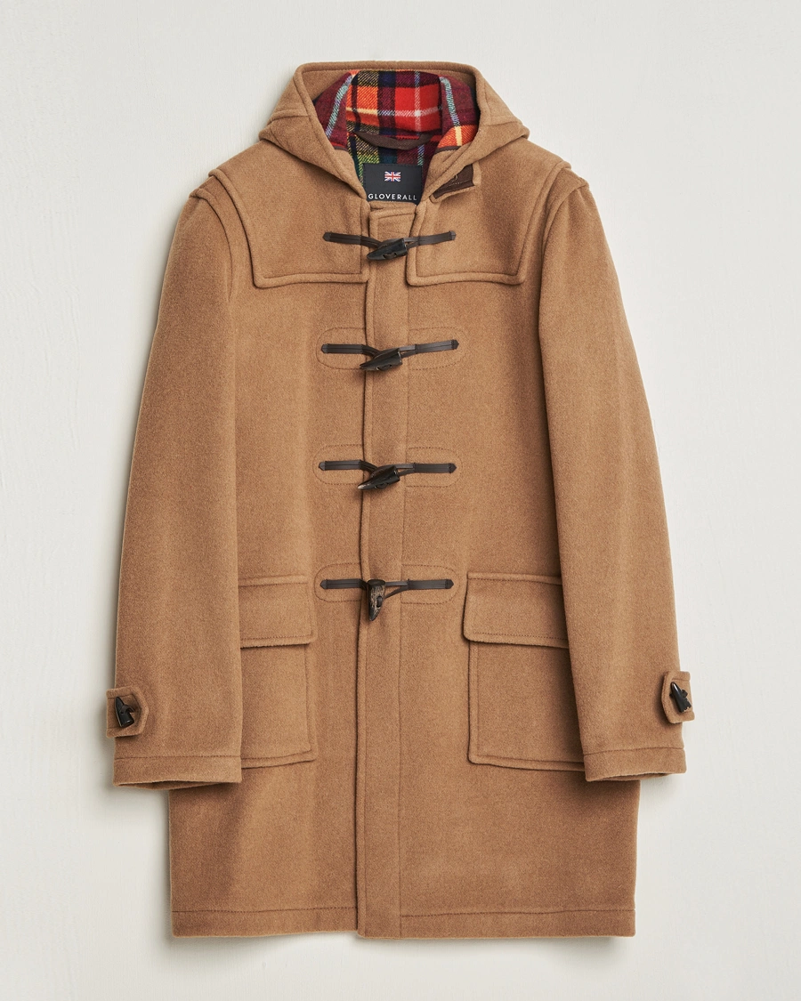 Uomini | Giacche | Gloverall | Morris Duffle Coat Camel/Buchanan