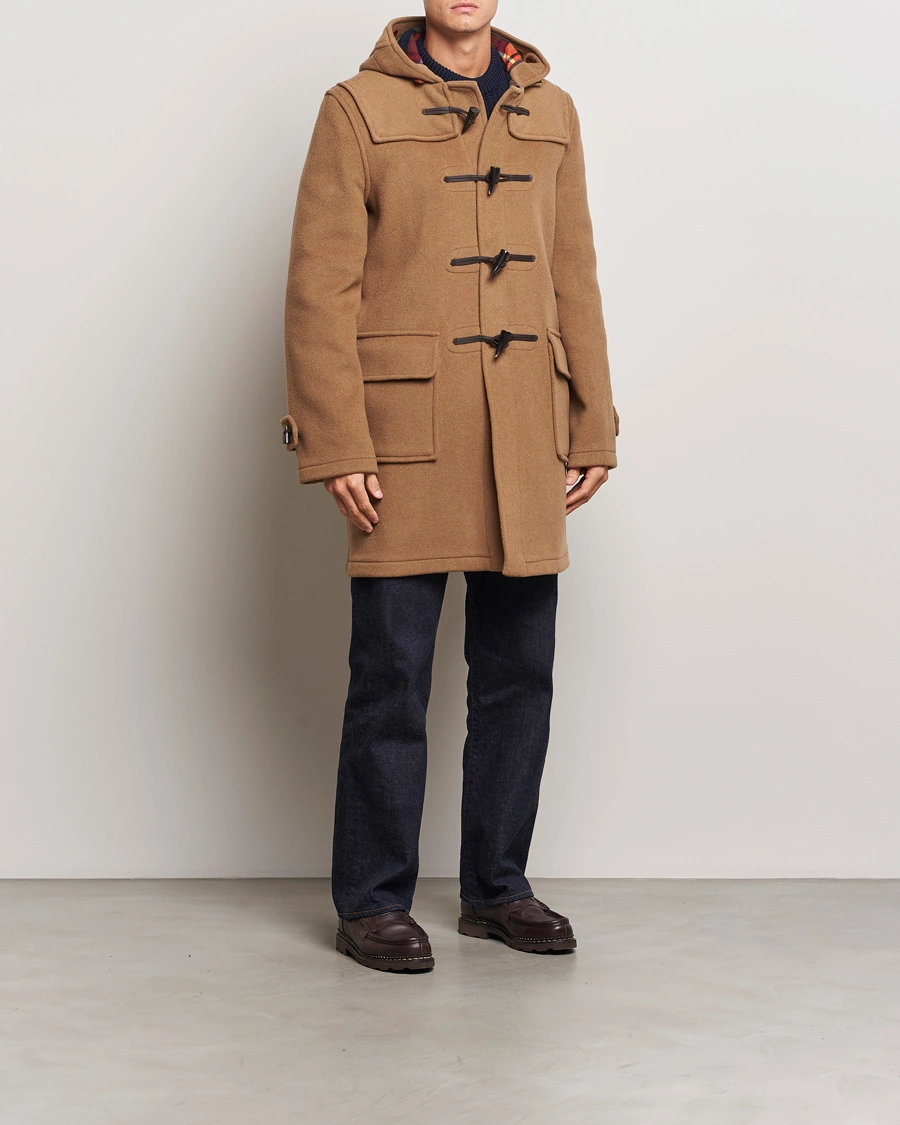 Uomini | Giacche | Gloverall | Morris Duffle Coat Camel/Buchanan