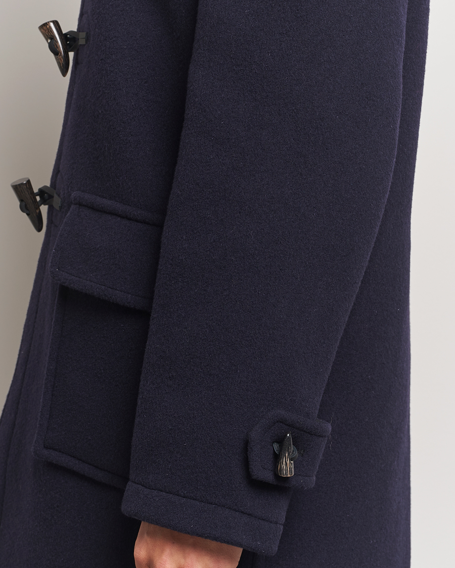 Uomini | Giacche | Gloverall | Morris Duffle Coat Navy/Dress Gordon