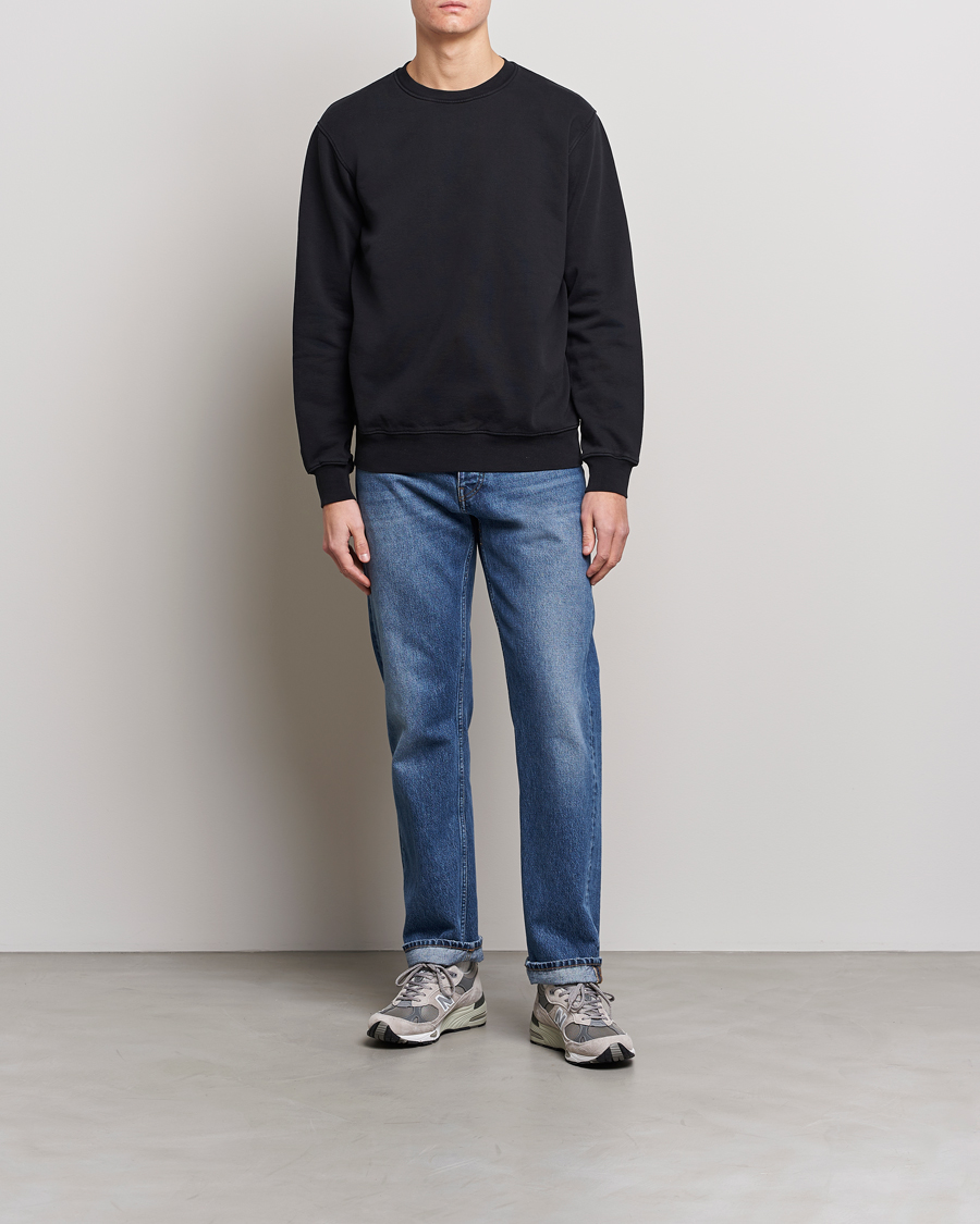Uomini | Maglieria | Colorful Standard | Classic Organic Crew Neck Sweat Deep Black
