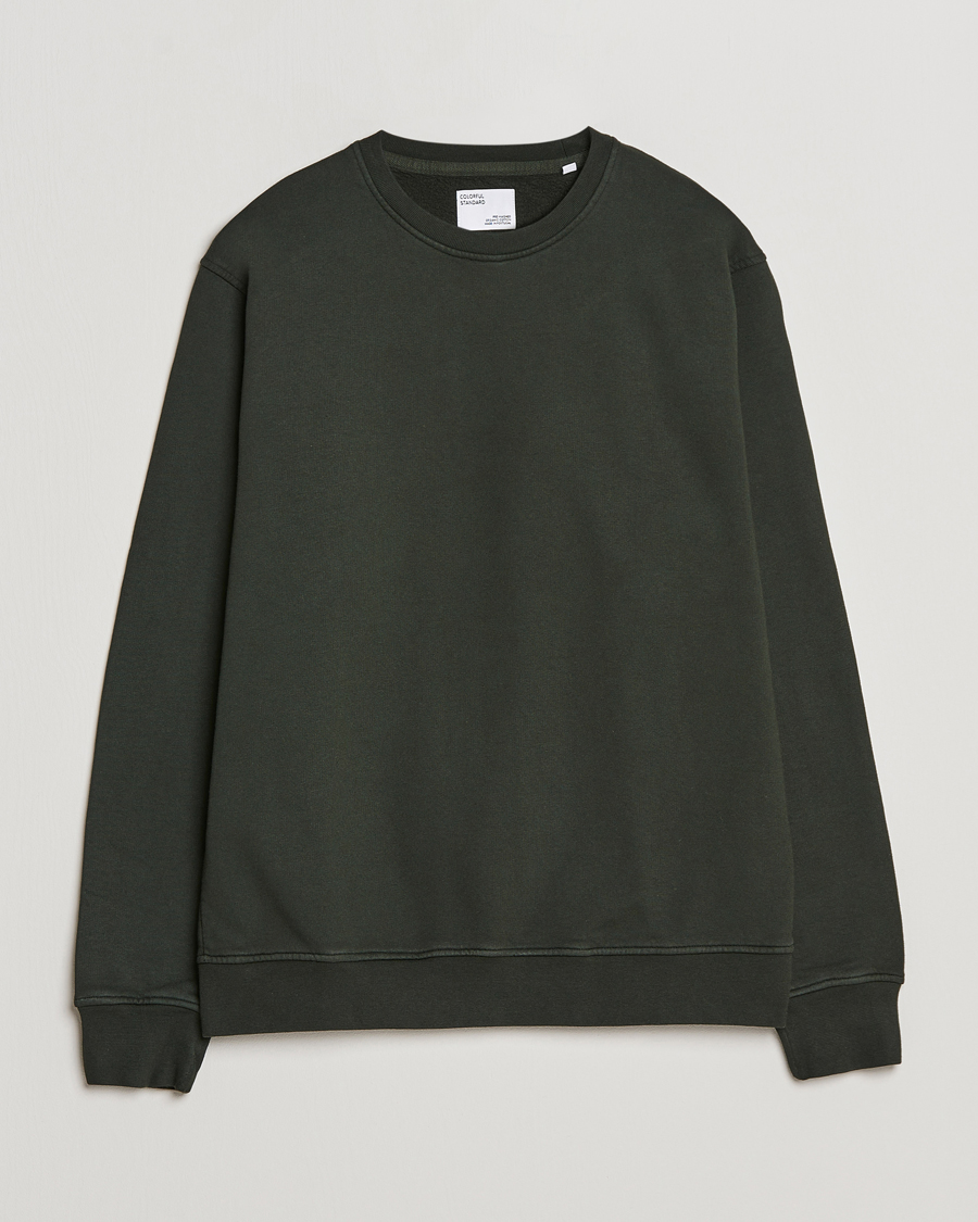 Uomini | Maglieria | Colorful Standard | Classic Organic Crew Neck Sweat Hunter Green
