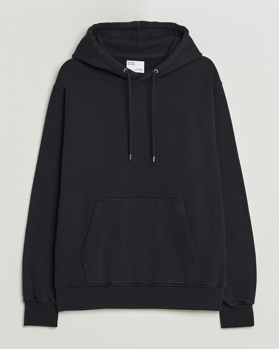 Uomini | Maglieria | Colorful Standard | Classic Organic Hood Deep Black