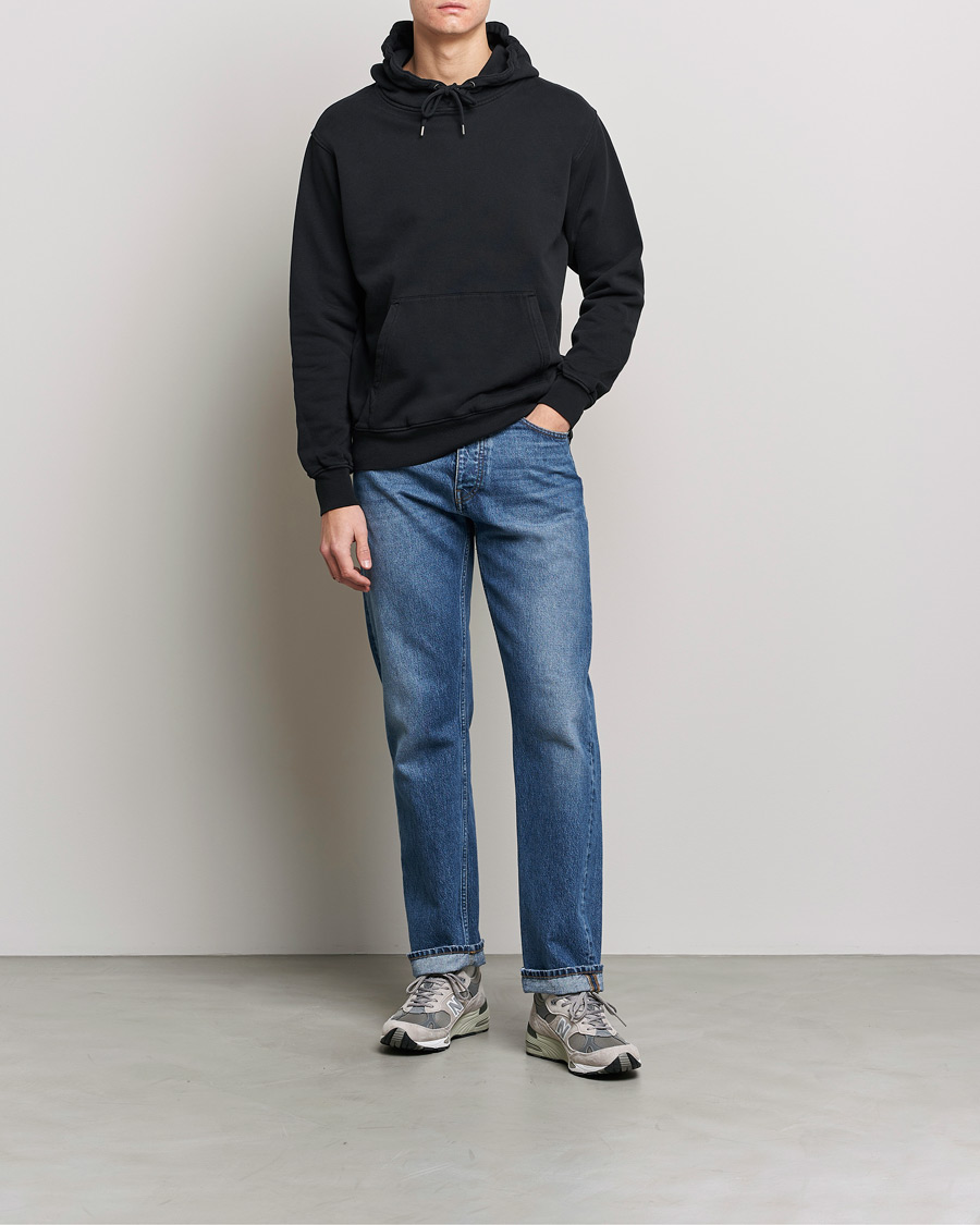 Uomini | Maglieria | Colorful Standard | Classic Organic Hood Deep Black