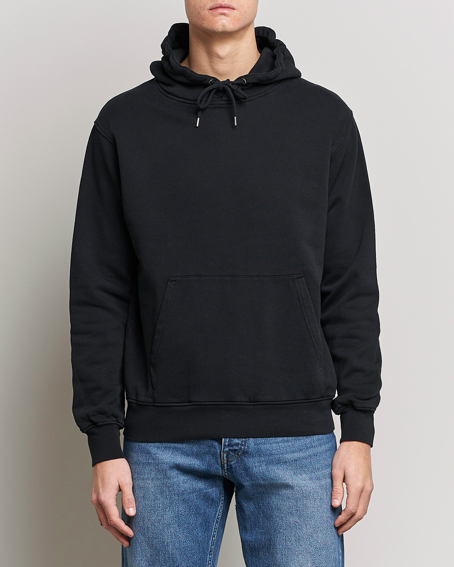Uomini | Maglieria | Colorful Standard | Classic Organic Hood Deep Black