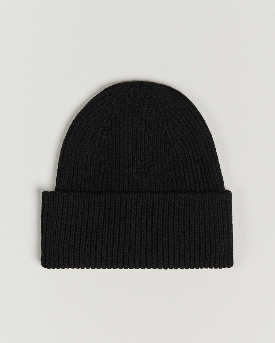 Uomini | Berretti | Colorful Standard | Merino Wool Beanie Deep Black