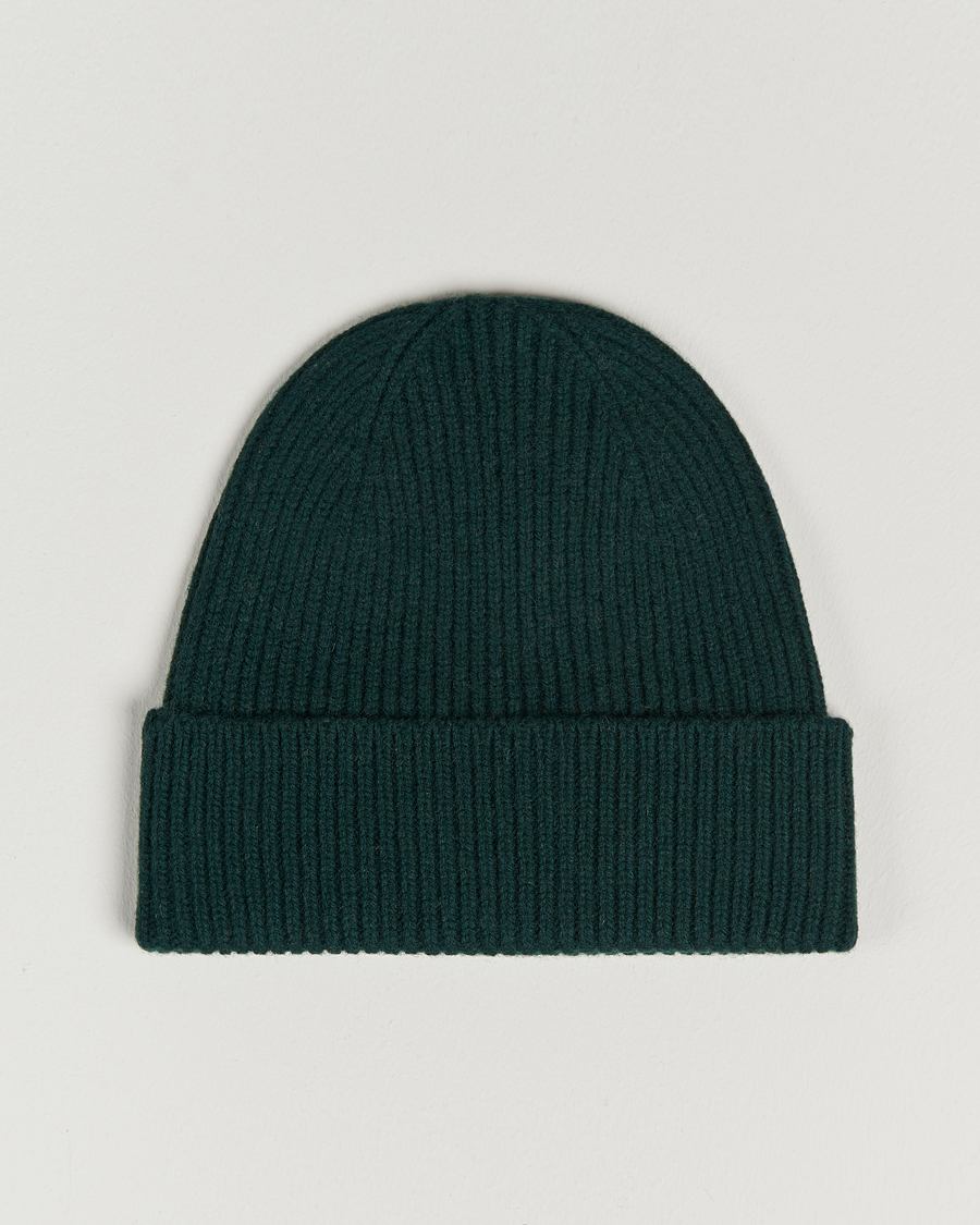 Uomini | Berretti | Colorful Standard | Merino Wool Beanie Emerald Green