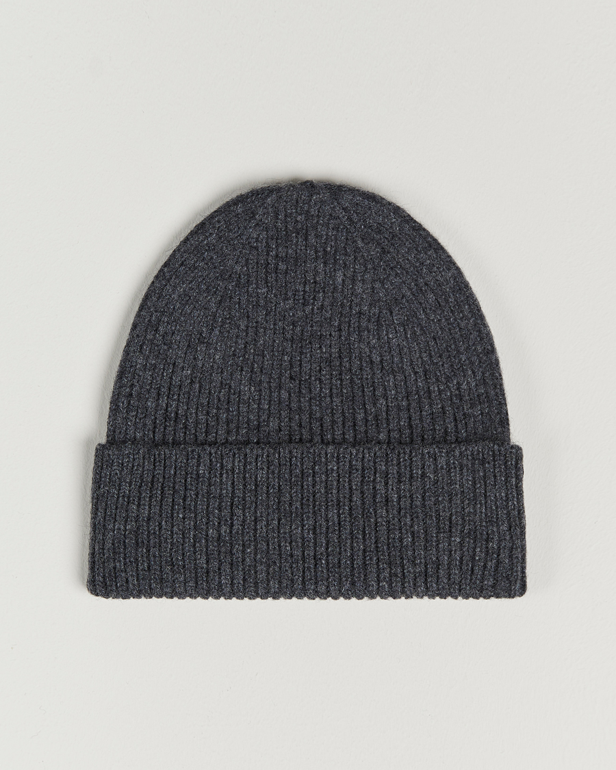 Uomini | Berretti | Colorful Standard | Merino Wool Beanie Lava Grey