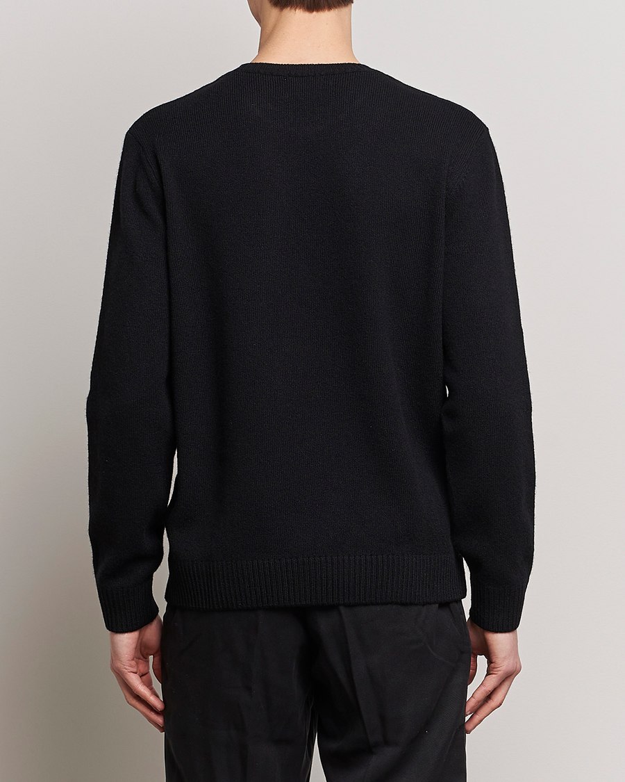 Uomini | Maglieria | Colorful Standard | Classic Merino Wool Crew Neck Deep Black