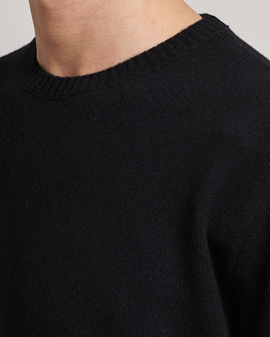 Uomini | Maglieria | Colorful Standard | Classic Merino Wool Crew Neck Deep Black