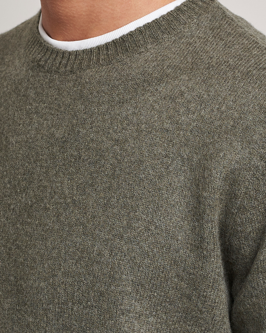 Uomini | Maglieria | Colorful Standard | Classic Merino Wool Crew Neck Dusty Olive