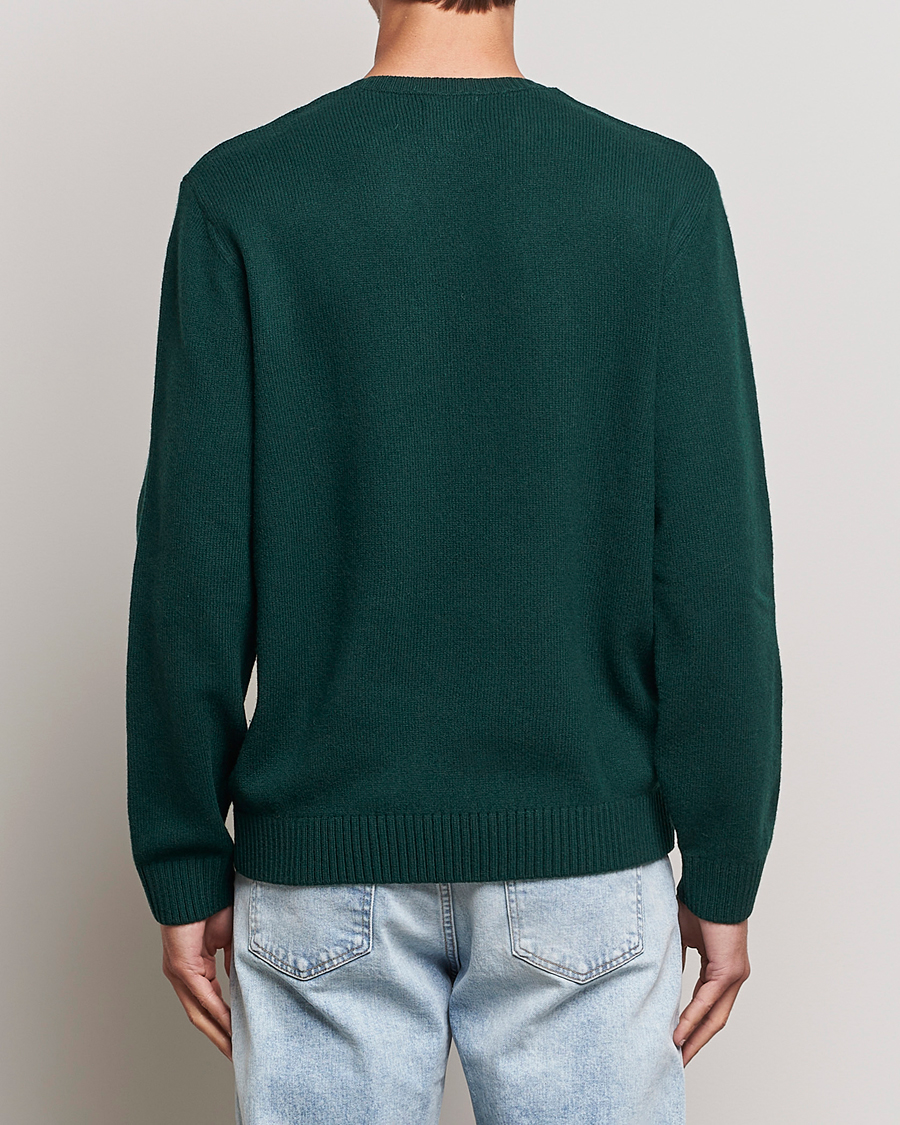 Uomini | Maglieria | Colorful Standard | Classic Merino Wool Crew Neck Emerald Green