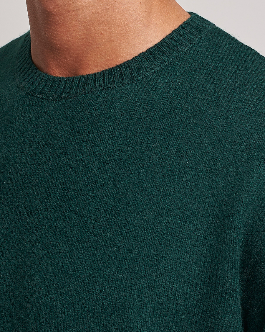 Uomini | Maglieria | Colorful Standard | Classic Merino Wool Crew Neck Emerald Green