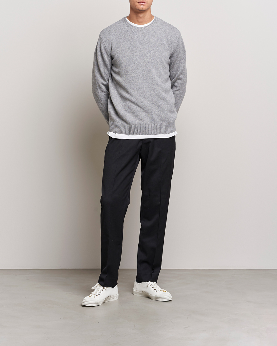 Uomini | Maglieria | Colorful Standard | Classic Merino Wool Crew Neck Heather Grey