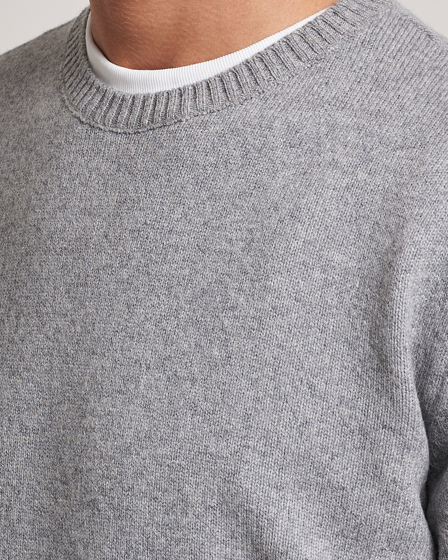 Uomini | Maglieria | Colorful Standard | Classic Merino Wool Crew Neck Heather Grey