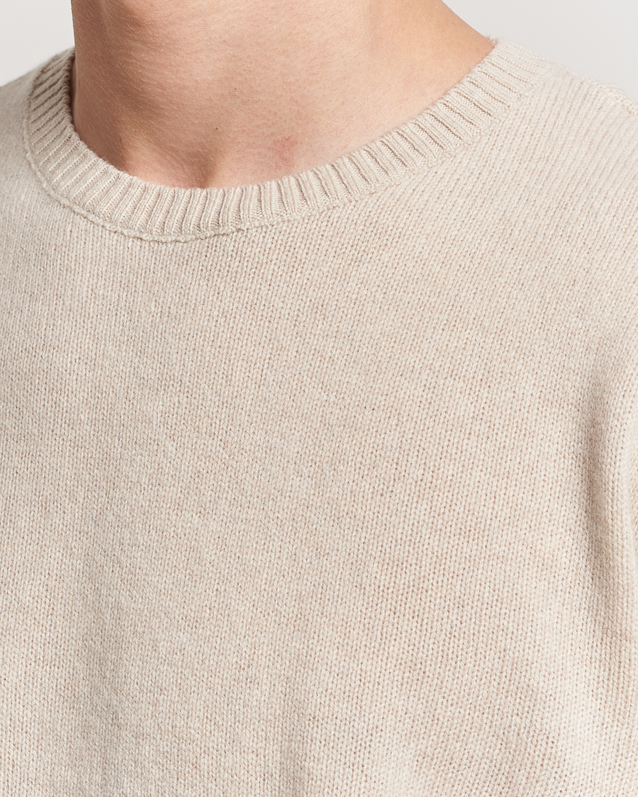Uomini | Maglieria | Colorful Standard | Classic Merino Wool Crew Neck Ivory White