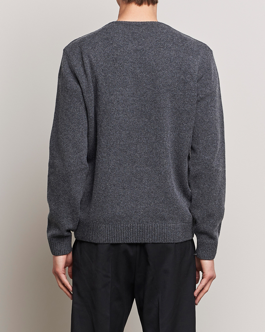 Uomini | Maglieria | Colorful Standard | Classic Merino Wool Crew Neck Lava Grey