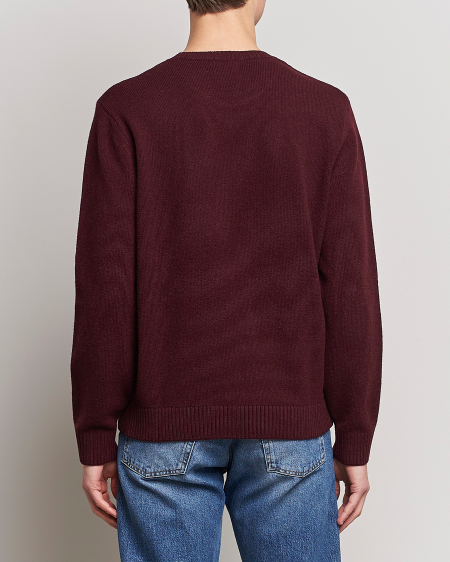 Uomini | Maglieria | Colorful Standard | Classic Merino Wool Crew Neck Oxblood Red