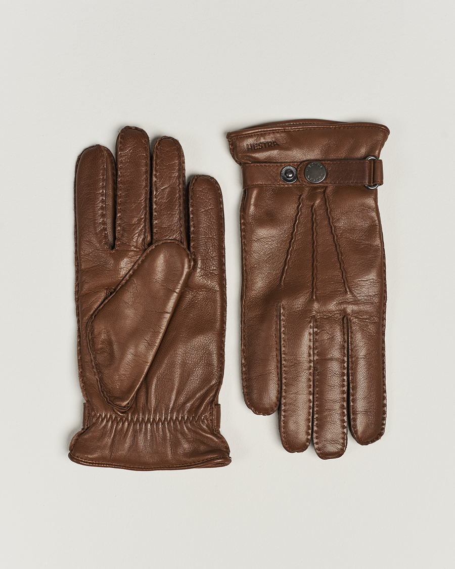 Uomini | Guanti | Hestra | Jake Wool Lined Buckle Glove Light Brown