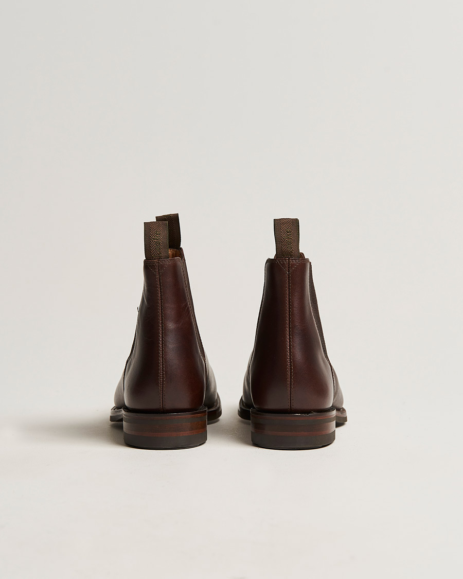 Uomini | Stivali | Loake 1880 | Chatsworth Chelsea Boot Dk Brown Waxy Calf