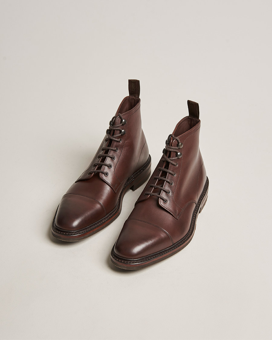 Uomini | Stivali | Loake 1880 | Roehampton Boot Dk Brown Burnished Calf