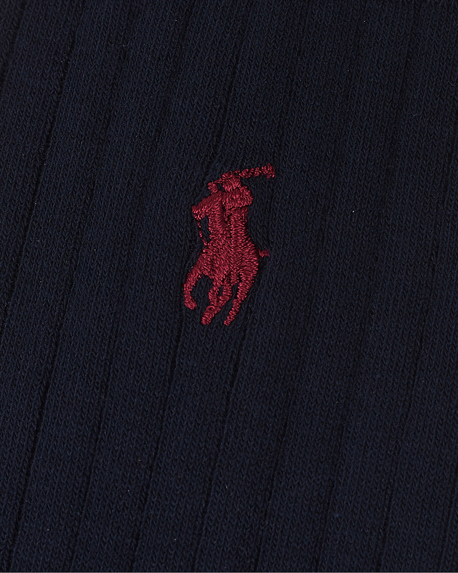 Uomini | Biancheria intima | Polo Ralph Lauren | 3-Pack Egyptian Rib Crew Socks Navy