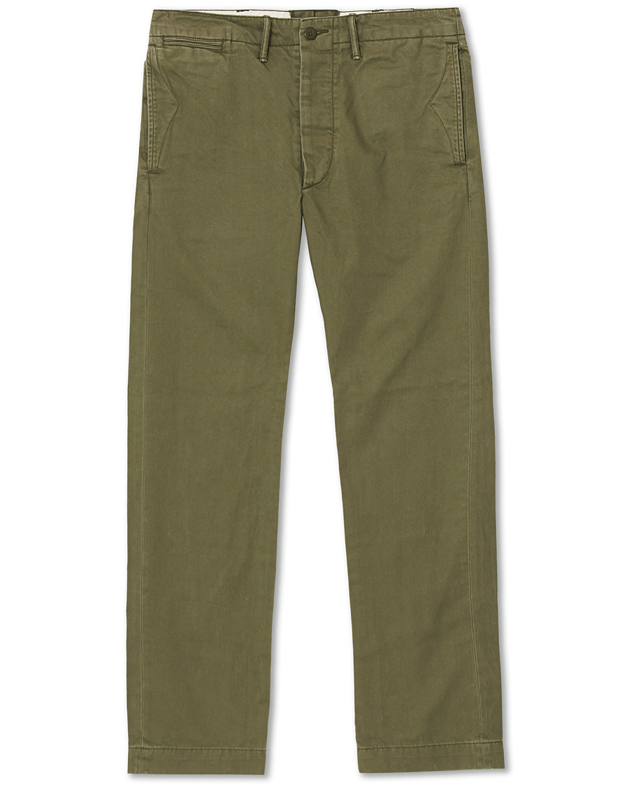 Uomini | Pantaloni | RRL | Officer Chino Olive