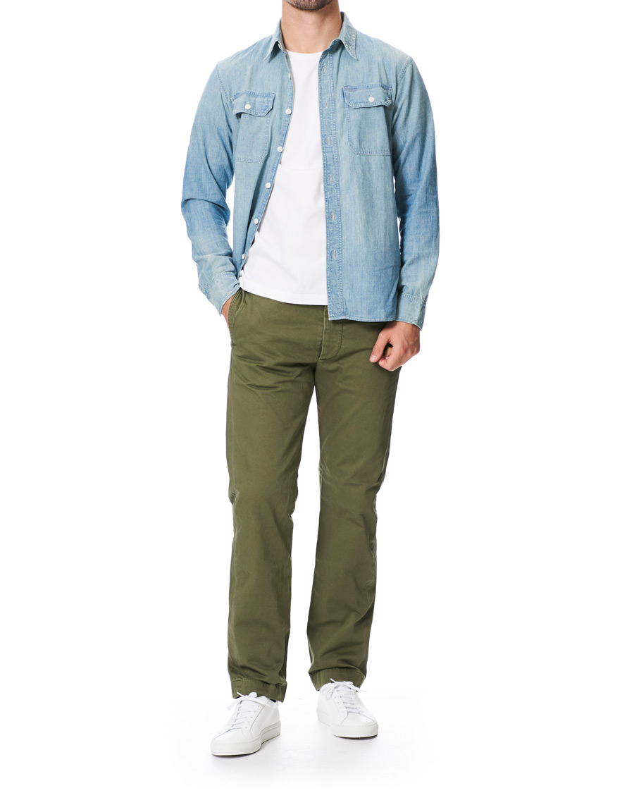 Uomini | Pantaloni | RRL | Officer Chino Olive