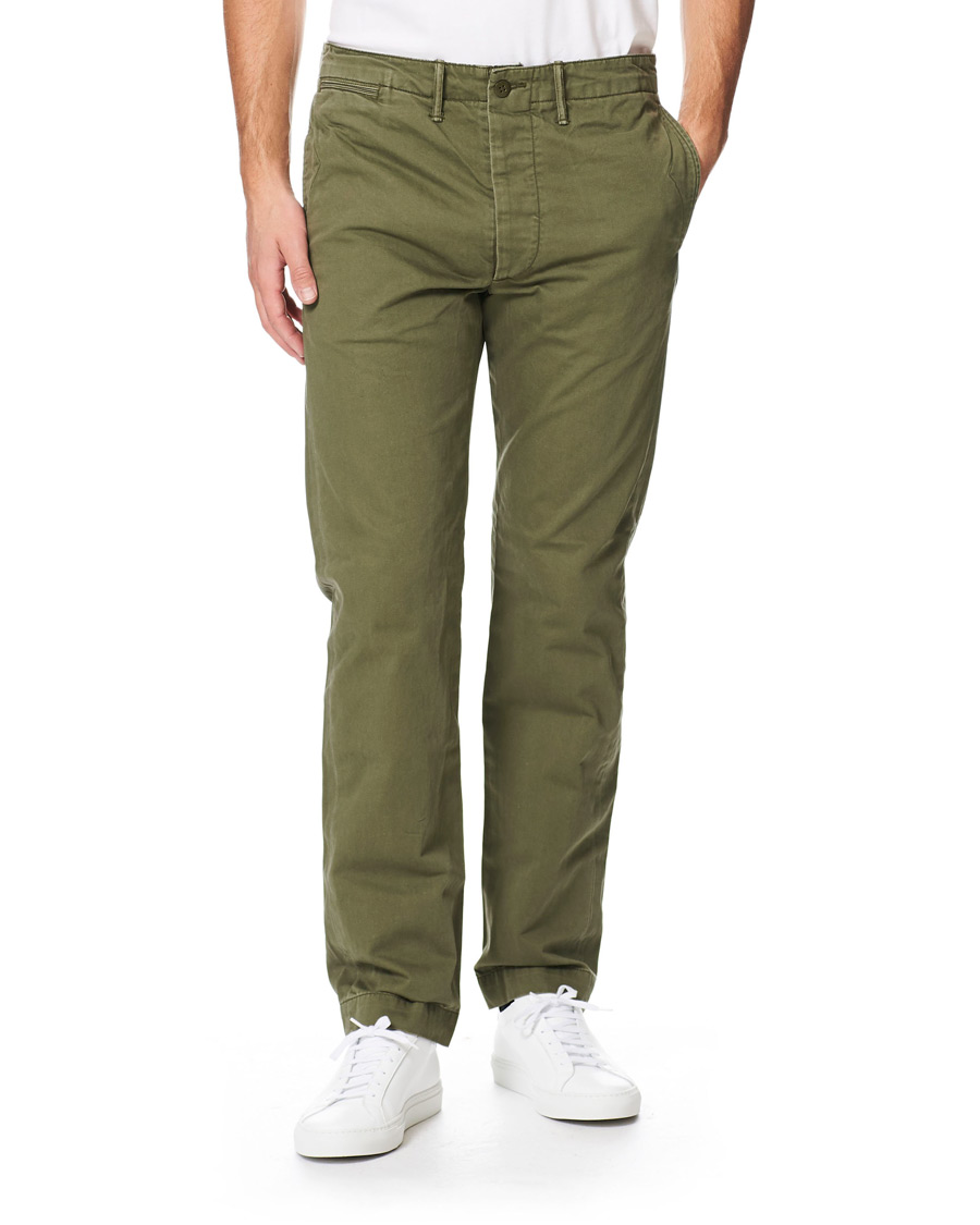 Uomini | Pantaloni | RRL | Officer Chino Olive