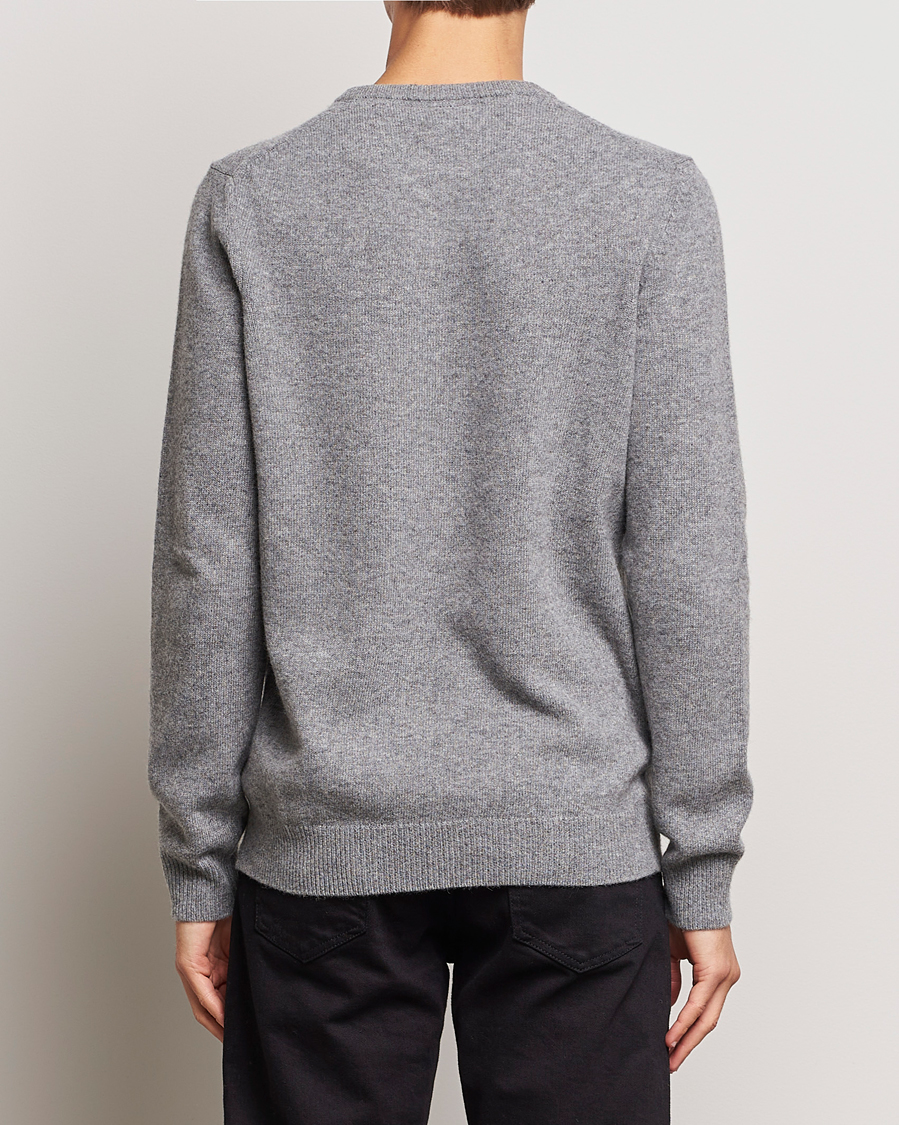Uomini | Maglieria | Lyle & Scott | Lambswool Crew Neck Pullover Mid Grey Melange