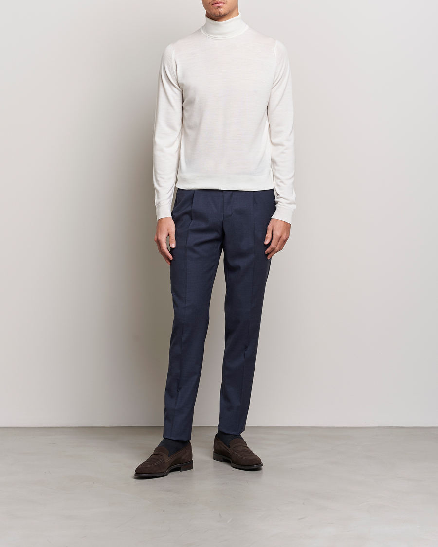Uomini | Maglieria | John Smedley | Cherwell Extra Fine Merino Rollneck Snow White