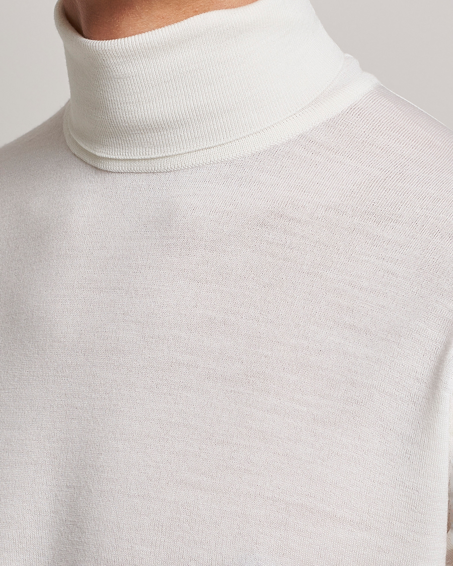 Uomini | Maglieria | John Smedley | Cherwell Extra Fine Merino Rollneck Snow White