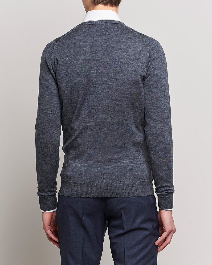 Uomini | Maglieria | John Smedley | Petworth Extra Fine Merino Cardigan Charcoal