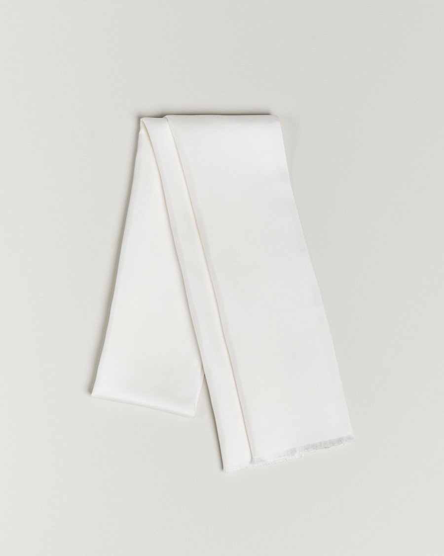 Uomini | Sciarpe | Amanda Christensen | Ceremony Self Fringes Scarf White