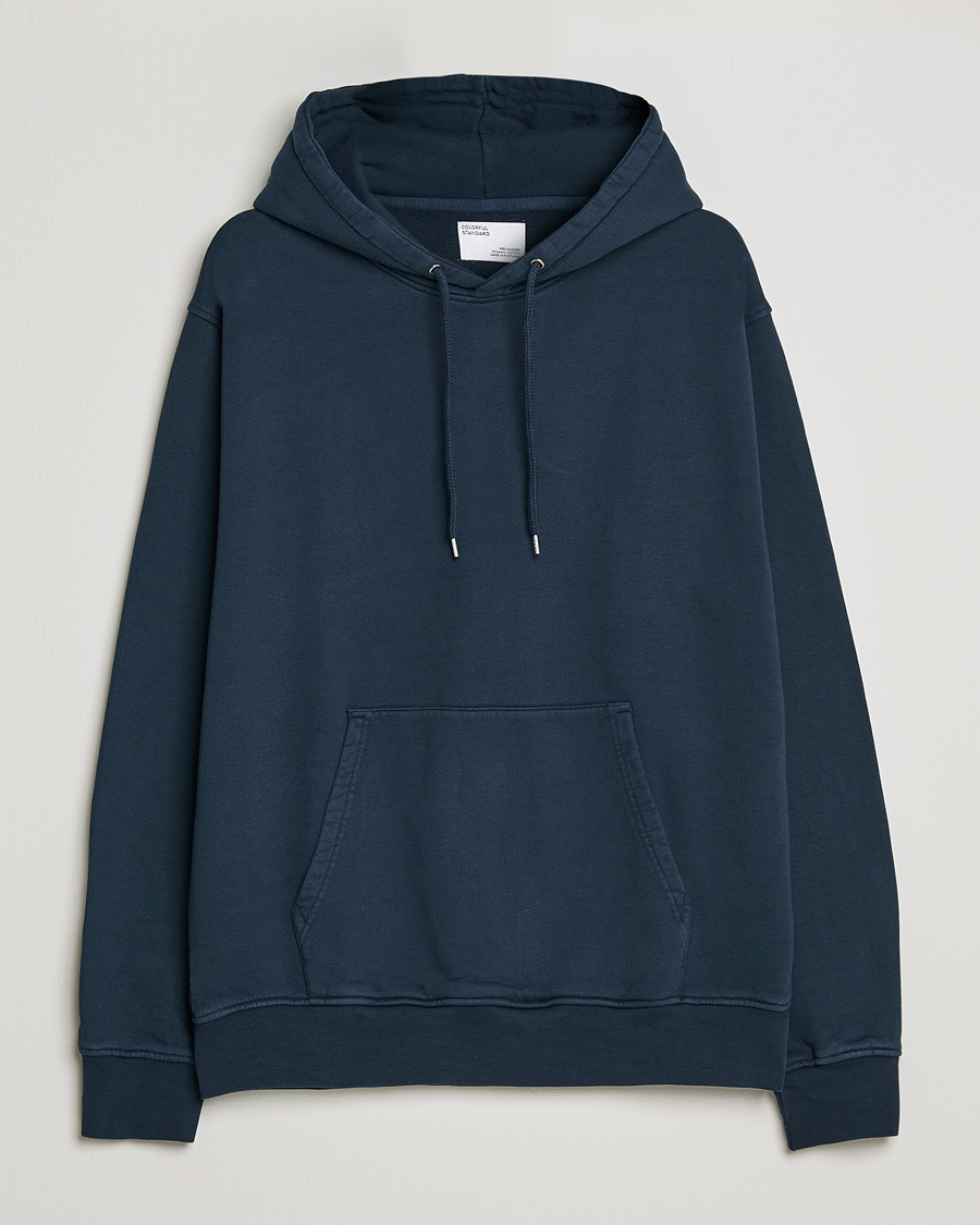Uomini | Maglieria | Colorful Standard | Classic Organic Hood Navy Blue