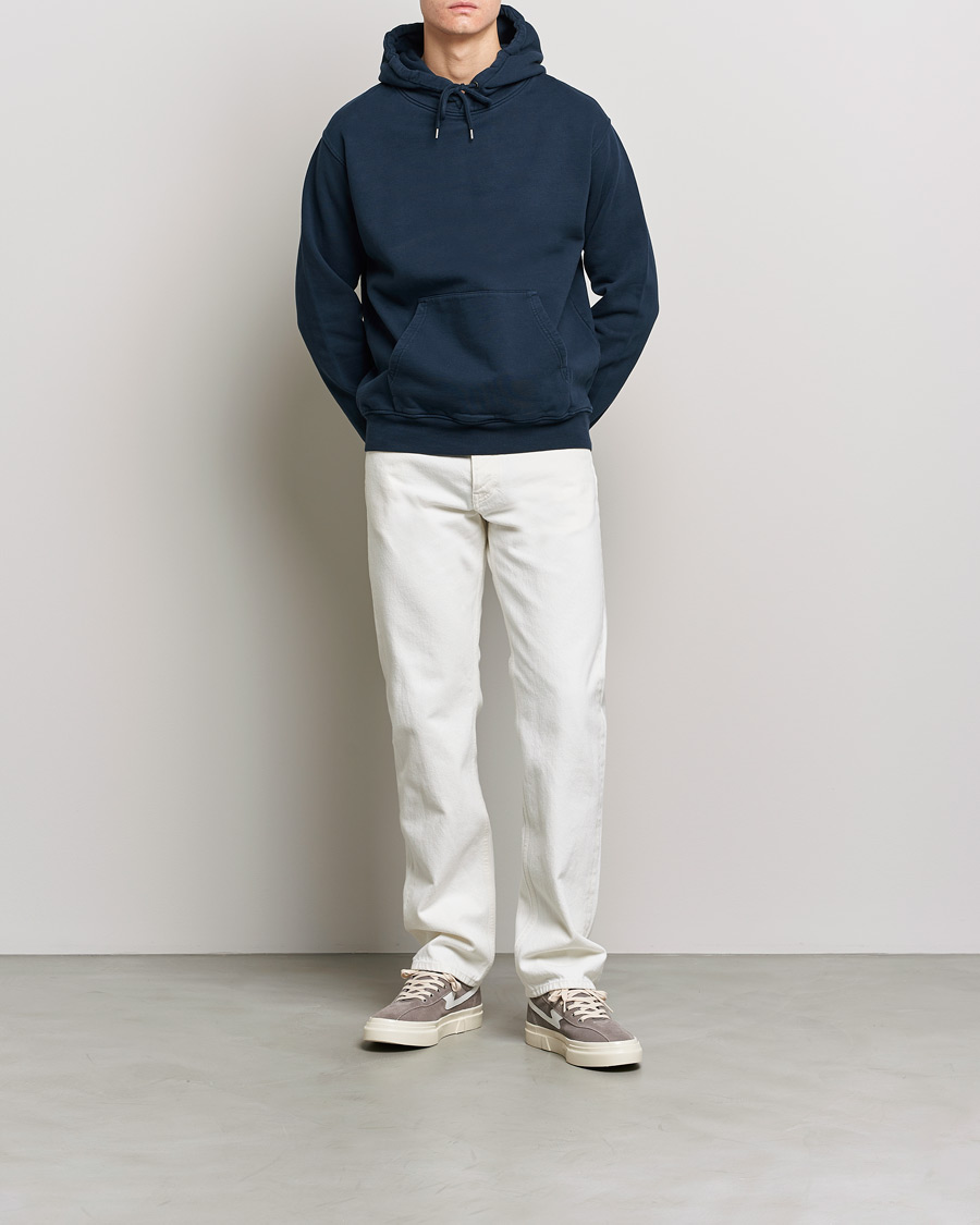 Uomini | Maglieria | Colorful Standard | Classic Organic Hood Navy Blue