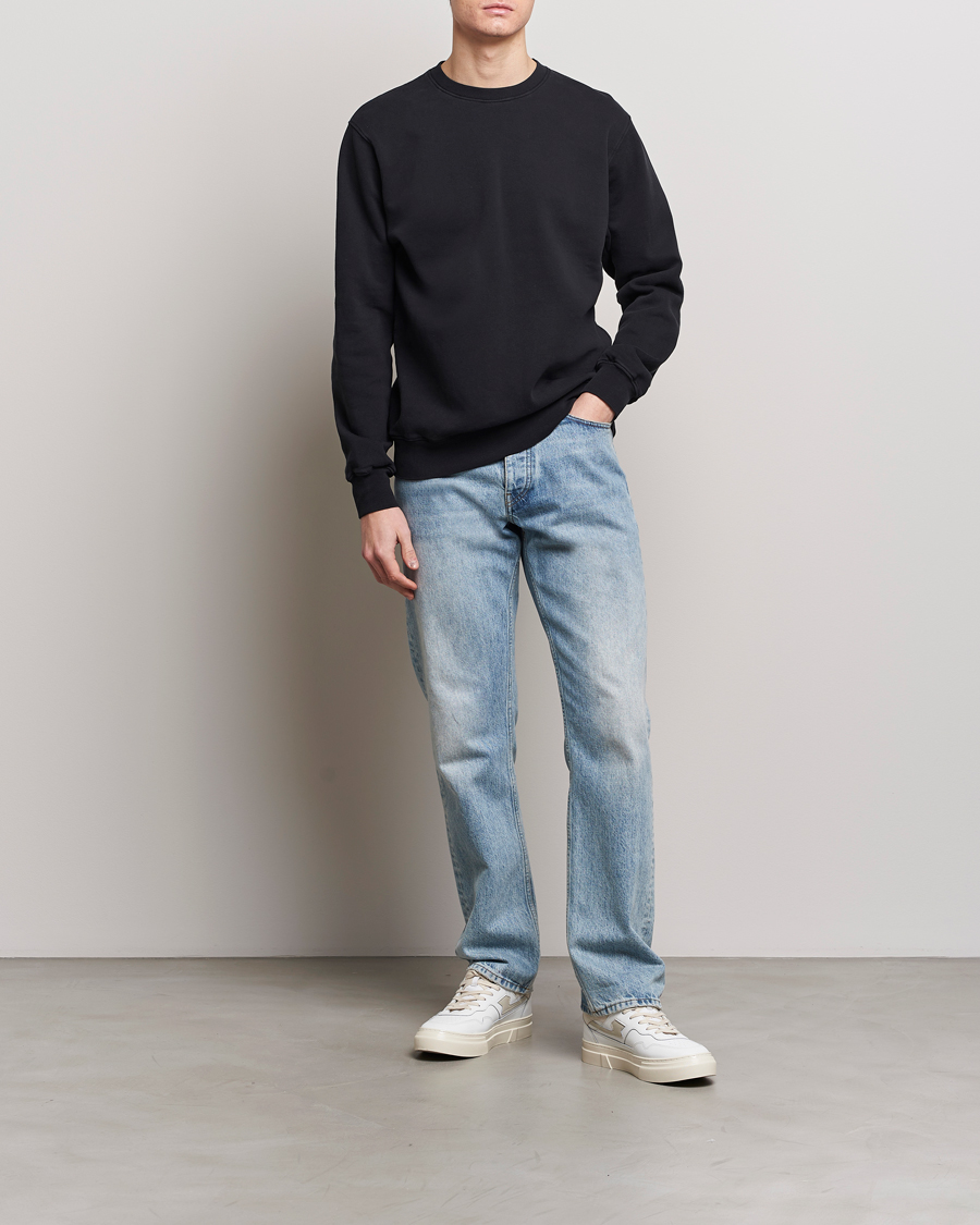 Uomini | Maglieria | Colorful Standard | Classic Organic Crew Neck Sweat Deep Black
