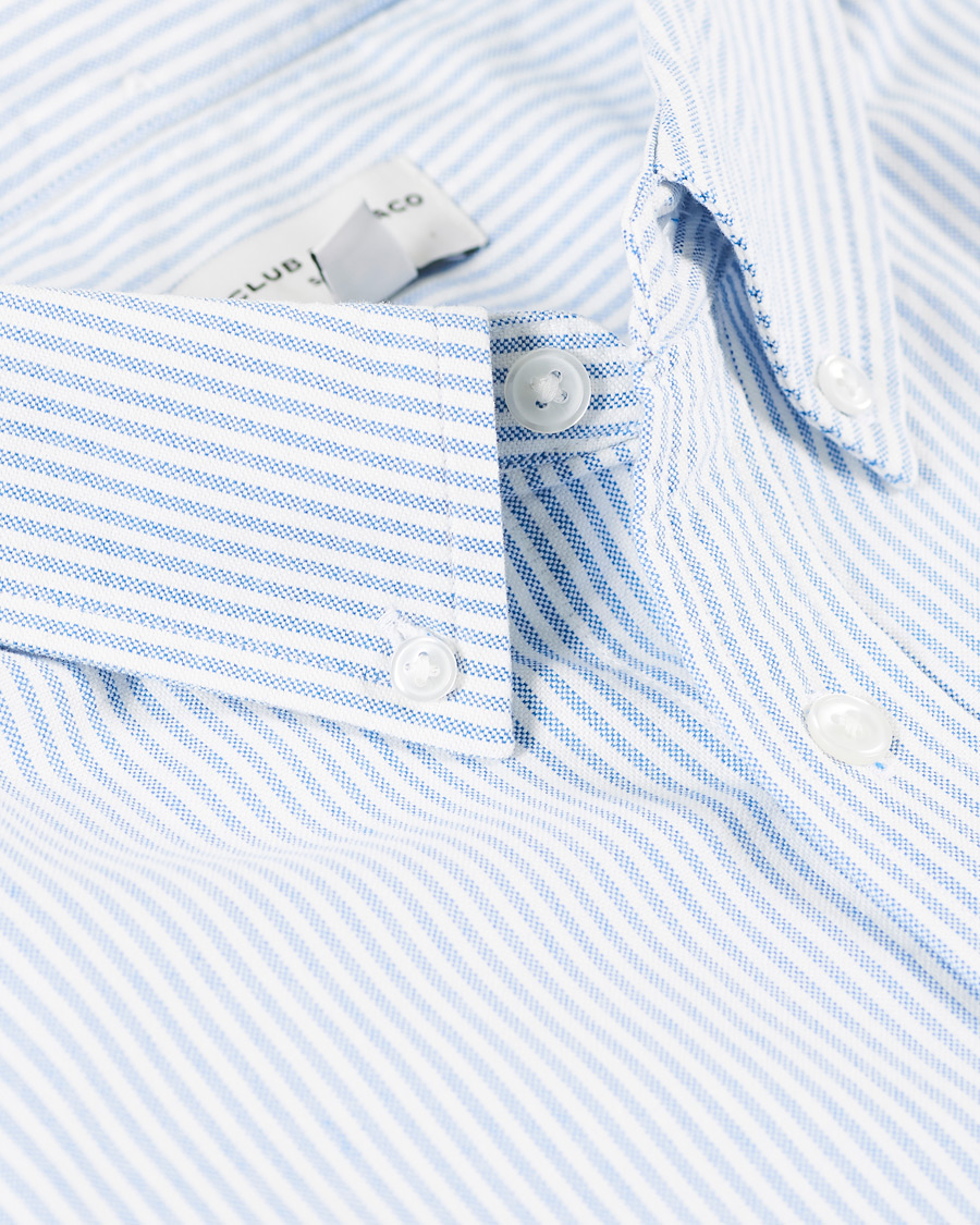 Uomini | Camicie | Club Monaco | Slim Fit Oxford Stripe Shirt Blue/White