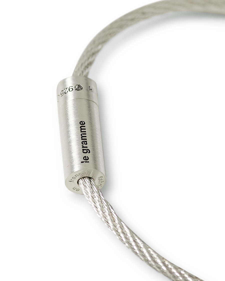 Uomini | LE GRAMME Cable Bracelet Brushed Sterling Silver 9g | LE GRAMME | Cable Bracelet Brushed Sterling Silver 9g