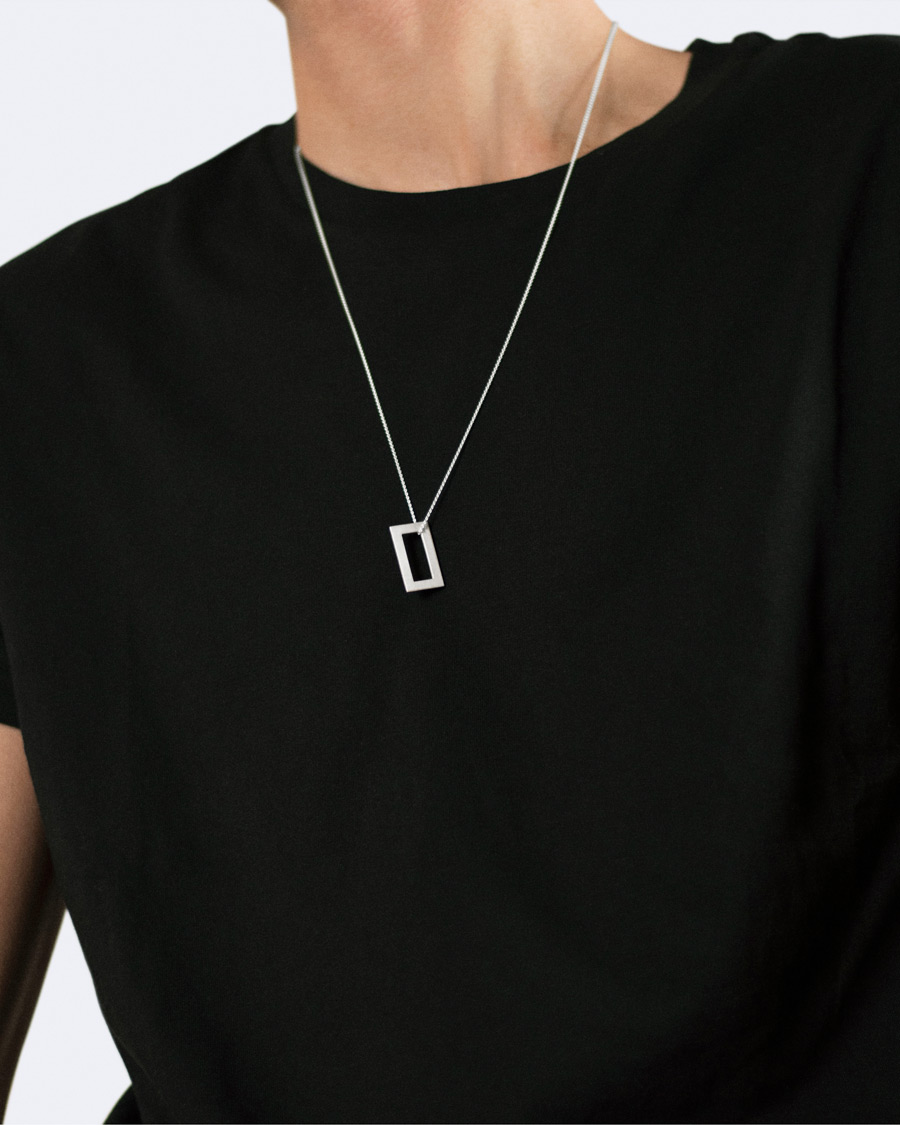 Uomini | LE GRAMME Rectangular Necklace Le 3.4 Sterling Silver | LE GRAMME | Rectangular Necklace Le 3.4 Sterling Silver