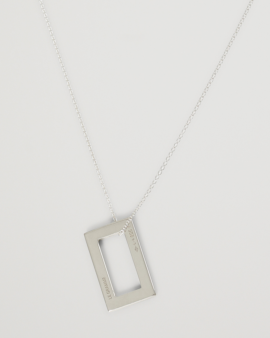 Uomini | LE GRAMME Rectangular Necklace Le 3.4 Sterling Silver | LE GRAMME | Rectangular Necklace Le 3.4 Sterling Silver