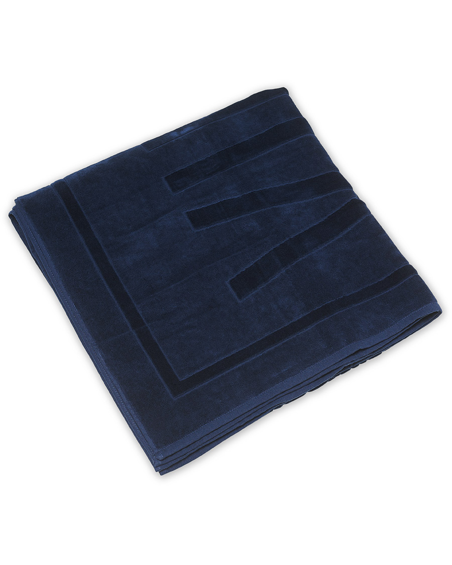 Uomini | Vilebrequin Terry Cloth Beach Towel Bleu Marine | Vilebrequin | Terry Cloth Beach Towel Bleu Marine