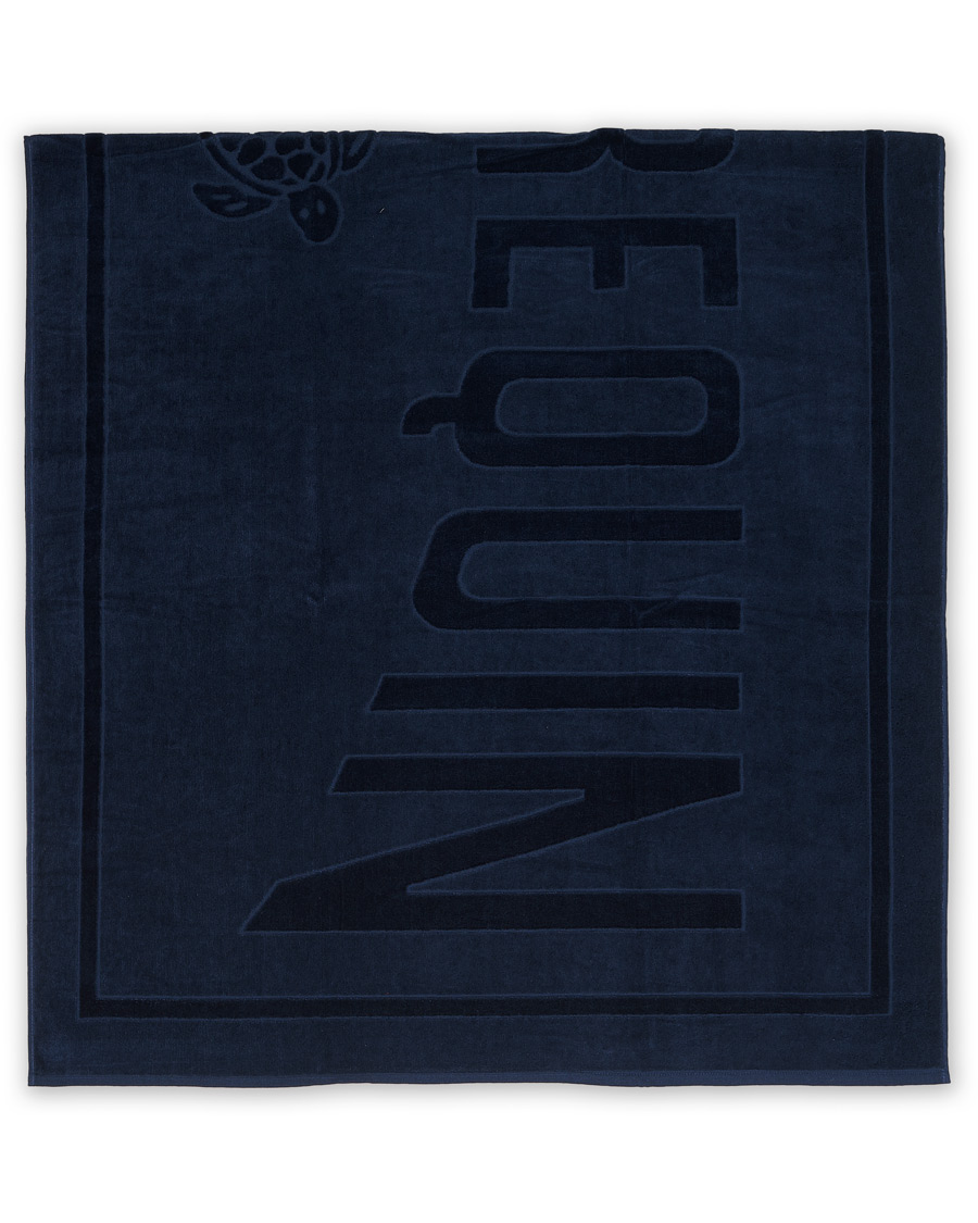 Uomini | Vilebrequin Terry Cloth Beach Towel Bleu Marine | Vilebrequin | Terry Cloth Beach Towel Bleu Marine